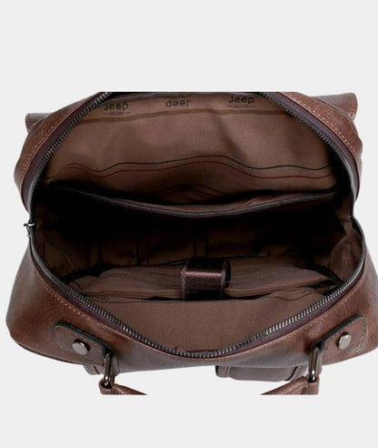Mochila JEEP de Couro Executive - Mensfield Shop
