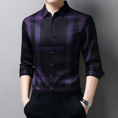 Camisa Social Masculina Listrada