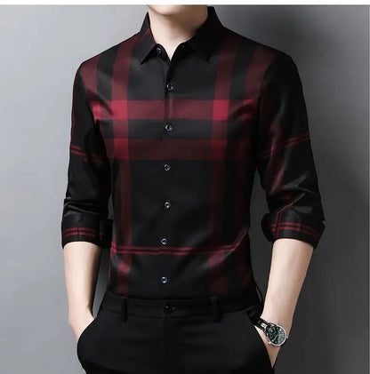 Camisa Social Masculina Listrada