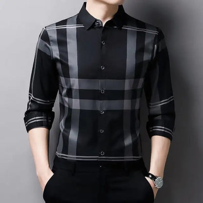 Camisa Social Masculina Listrada