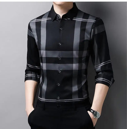 Camisa Social Masculina Listrada