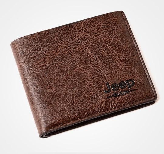 Carteira JEEP Em Couro Compacta - Mensfield Shop