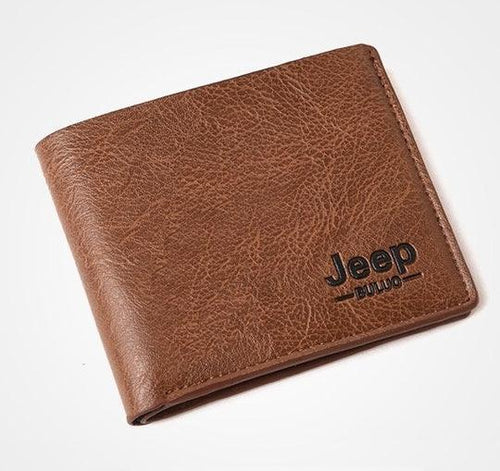 Carteira JEEP Em Couro Compacta - MensfieldShop