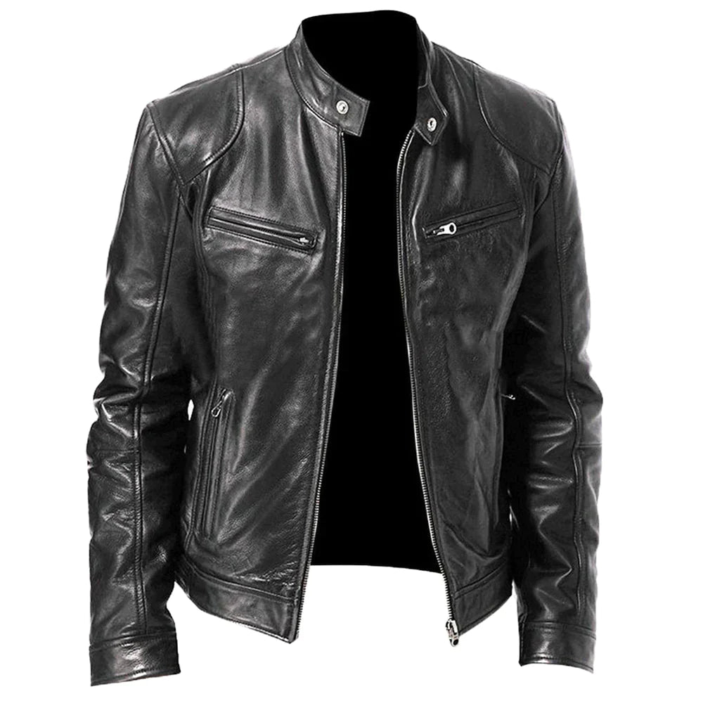 Jaqueta Magner de Couro Masculina