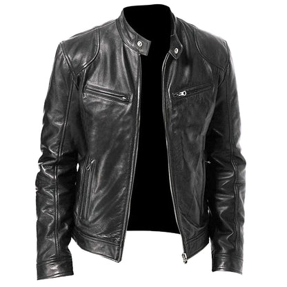 Jaqueta Magner de Couro Masculina
