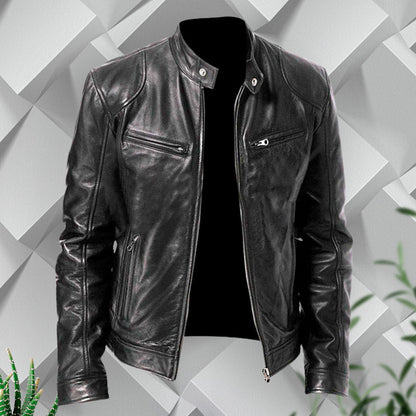 Jaqueta Magner de Couro Masculina